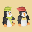 Pinguin mit Schal Zuckerfigur 2 Motive