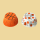 Basketball Papierbackförmchen 50x32mm