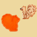 Eichhörnchen Kunststoffausstecher mit Auswerfer 6,5cm