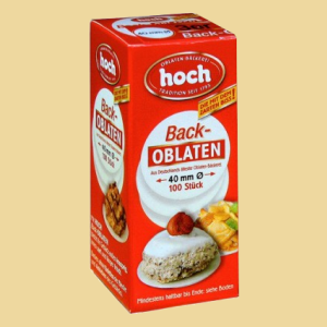 Backoblaten rund 40mm