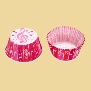 Musik Maxi Papierbackförmchen 50er