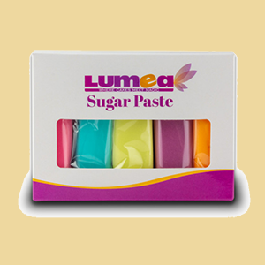 Rollfondant Multipack neon rosa, türkis, gelb, violett & orange 5 x100er Pack