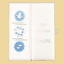 Kopie von Taufbrief Zur heiligen Taufe mit Taube, Herz...