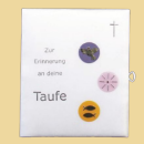 Taufbrief Zur Erinnerung an deine Taufe Taube, Sonne...