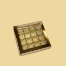 Trüffelbox gold glänzend für 16...