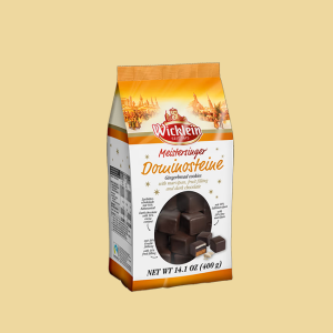 Dominosteine mit dunkler Schokolade