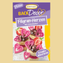 Filigran Herzen mit Kakaobutter
