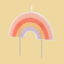 Regenbogen Geburtstagskerze