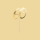 Cake Topper 60 gold 20,5cm