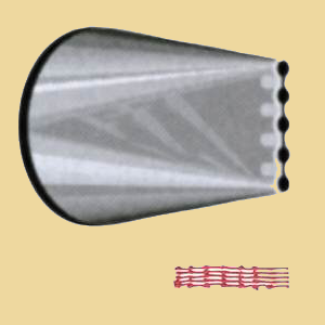 Noten Linien Tülle 18mm Edelstahl