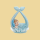 Baby Figur blau für die Taufe