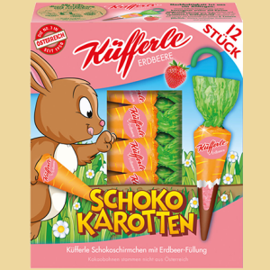 Küfferle Schokokarotten Erdbeere 12er