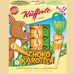 Küfferle Schokokarotten weiss 12er