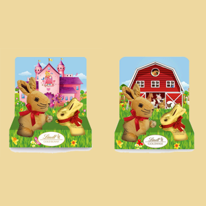 Lindt Goldhase Geschenk mit Plüschhase 2 versch. Motive