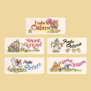 Dekorschild Frohe Ostern 5 Motive