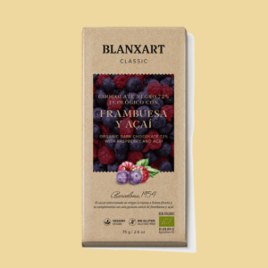Blanxart Dunkle Schokolade mit Himbeere & Acai