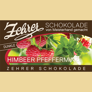 Zehrer Himbeer Pfefferminz Schokolade Edelbitter