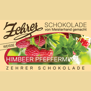 Zehrer Himbeer Pfefferminzschokolade Weiss