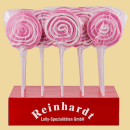 Twirl Lolly pink rosa/weiße Spirale