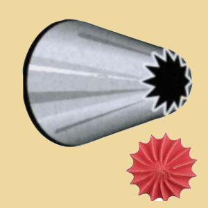 Sterntülle 12mm fein Edelstahl