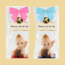 Marzipan Baby mit Teddy Bub oder Mädchen
