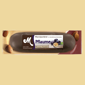 Pflaume Marzipanbrot