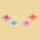 Zuckerblumen abgerundet flach 5er