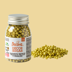 Zuckerperlen gold 5mm