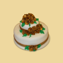 Hochzeitstorte Goldene Hochzeit 2 Stock