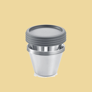 Dariolform 8,5cm mit Deckel 4er