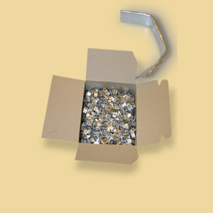 Verschlussklipse silber 1000Stk. Pkg.