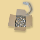 Verschlussklipse silber 1000Stk. Pkg.