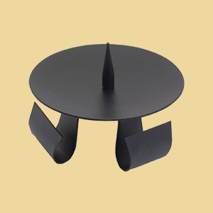 Kerzenständer Dreifußluchter schwarz 9cm