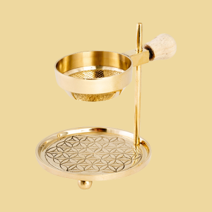 Weihrauchbrenner/Räucherstövchen verstellbar Blume des Lebens 11cm