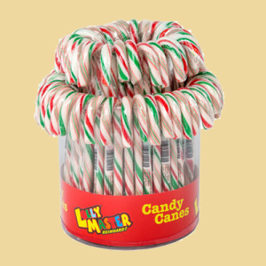 Zuckerstock rot/weiss/grün