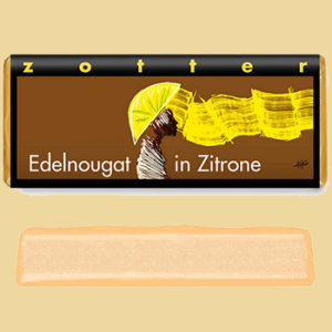 Zotter Edelnougat in Zitrone