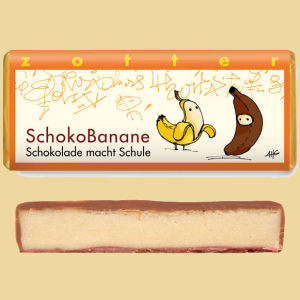 Zotter Schoko Banane Schokolade macht Schule