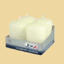 Adventstumpen40/60 ivory 4er