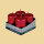 Adventstumpen40/60 metallic weinrot 4er