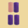 Adventstumpen liturgisch (3x violett & 1x rosa) 50/80mm