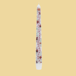 Adventkalenderkerze weiss/snow 290x22mm