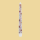 Adventkalenderkerze weiss/snow 290x22mm