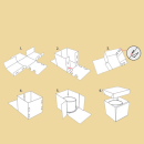 Tortenkarton Tortenschachtel extrahoch 30,5x30,x5x30cm für mehrstöckige Torten
