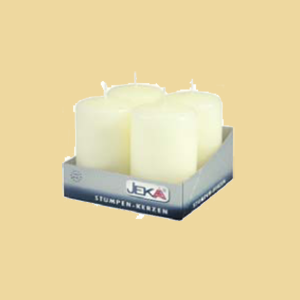 Adventstumpen ivory 50/80mm 4er