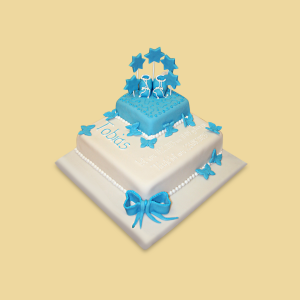 Tauftorte 2 Stock eckig 