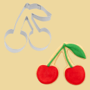 Kirschen Keksausstecher 6,5cm Edelstahl