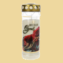 Grablicht Motivlicht 7Tage Goldenes Gedenken Rose