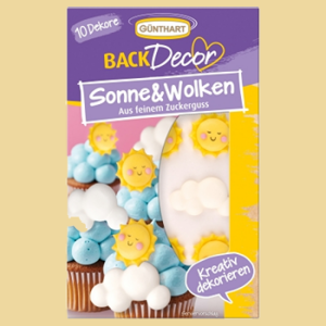 Sonne & Wolke Zuckerfiguren Set 10er