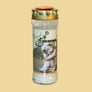 Grablicht Motivlicht 7Tage Goldenes Gedenken "Engerl"