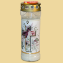 Grablicht Motivlicht 7Tage Florales Kreuz